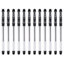 Hot selling 0.5mm 1.0mm comfortable grip best ballpoint pen transparent ball point pen plastic ballpoint pen cheap